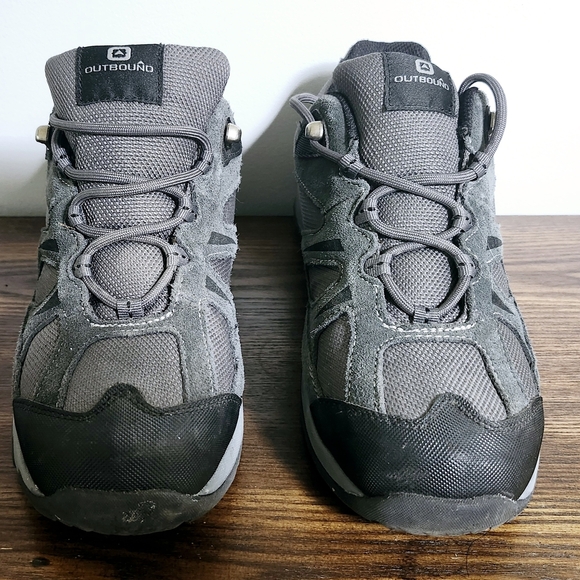 Size US 9 Men's Gray Outbound Low Cut Hiking Shoes, Water Resistant. - Picture 3 of 6